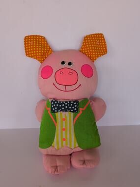 Vintage 1974 Playskool Hug A Book Three Little Pigs READ